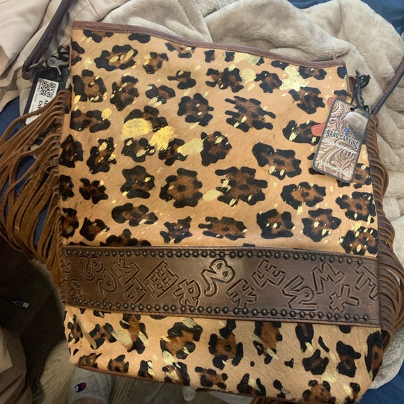 American darling hand crafted leather purse - Picture 2 of 3